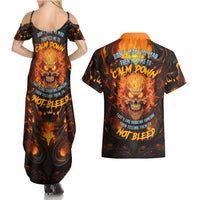 Don't Make Me Mad Couples Matching Summer Maxi Dress and Hawaiian Shirt - Wonder Print Shop