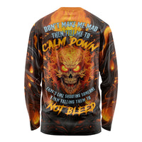 Don't Make Me Mad Long Sleeve Shirt - Wonder Print Shop