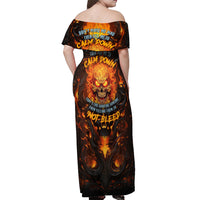Don't Make Me Mad Off Shoulder Maxi Dress - Wonder Print Shop