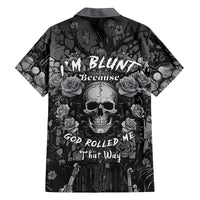 I'm Blunt Because God Rolled Me That Way Family Matching Long Sleeve Bodycon Dress and Hawaiian Shirt - Wonder Print Shop
