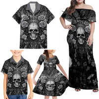I'm Blunt Because God Rolled Me That Way Family Matching Off Shoulder Maxi Dress and Hawaiian Shirt - Wonder Print Shop