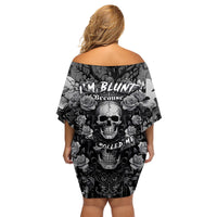 I'm Blunt Because God Rolled Me That Way Family Matching Off Shoulder Short Dress and Hawaiian Shirt - Wonder Print Shop