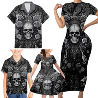 I'm Blunt Because God Rolled Me That Way Family Matching Short Sleeve Bodycon Dress and Hawaiian Shirt - Wonder Print Shop
