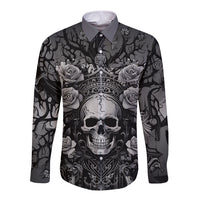 I'm Blunt Because God Rolled Me That Way Long Sleeve Button Shirt - Wonder Print Shop