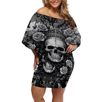 I'm Blunt Because God Rolled Me That Way Off Shoulder Short Dress - Wonder Print Shop