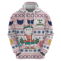 Cat I Do It For Donuts Christmas Hoodie Xmas Holiday Patterns - Wonder Print Shop