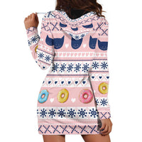 Cat I Do It For Donuts Christmas Hoodie Dress Xmas Holiday Patterns - Wonder Print Shop