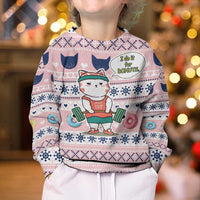Cat I Do It For Donuts Christmas Kid Ugly Christmas Sweater Xmas Holiday Patterns - Wonder Print Shop