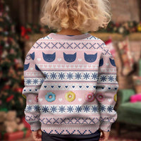 Cat I Do It For Donuts Christmas Kid Ugly Christmas Sweater Xmas Holiday Patterns - Wonder Print Shop