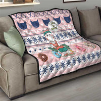 Cat I Do It For Donuts Christmas Quilt Xmas Holiday Patterns - Wonder Print Shop