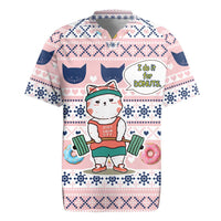 Cat I Do It For Donuts Christmas Rugby Jersey Xmas Holiday Patterns - Wonder Print Shop