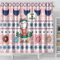 Cat I Do It For Donuts Christmas Shower Curtain Xmas Holiday Patterns - Wonder Print Shop