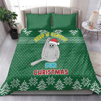 Cat Keep It Classy Christmas Bedding Set Xmas Holiday Patterns - Wonder Print Shop