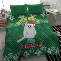 Cat Keep It Classy Christmas Bedding Set Xmas Holiday Patterns - Wonder Print Shop