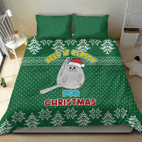 Cat Keep It Classy Christmas Bedding Set Xmas Holiday Patterns - Wonder Print Shop