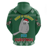 Cat Keep It Classy Christmas Hoodie Xmas Holiday Patterns - Wonder Print Shop