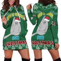 Cat Keep It Classy Christmas Hoodie Dress Xmas Holiday Patterns - Wonder Print Shop