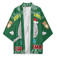 Cat Keep It Classy Christmas Kimono Xmas Holiday Patterns - Wonder Print Shop