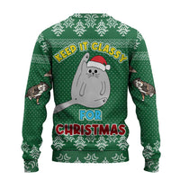Cat Keep It Classy Christmas Ugly Christmas Sweater Xmas Holiday Patterns - Wonder Print Shop