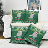 Cat Keep It Classy Christmas Pillow Cover Xmas Holiday Patterns - Wonder Print Shop