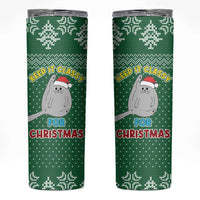 Cat Keep It Classy Christmas Skinny Tumbler Xmas Holiday Patterns - Wonder Print Shop