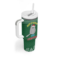 Cat Keep It Classy Christmas Tumbler With Handle Xmas Holiday Patterns - Wonder Print Shop
