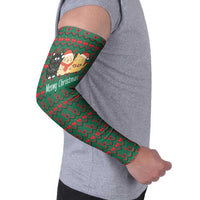 Cat Meowy Christmas Arm Sleeves Xmas Holiday Patterns - Wonder Print Shop