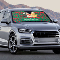 Cat Meowy Christmas Auto Sun Shade Xmas Holiday Patterns - Wonder Print Shop
