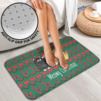 Cat Meowy Christmas Bathroom Set Xmas Holiday Patterns - Wonder Print Shop