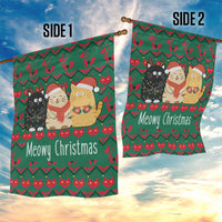 Cat Meowy Christmas Garden Flag Xmas Holiday Patterns - Wonder Print Shop