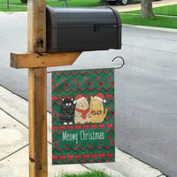 Cat Meowy Christmas Garden Flag Xmas Holiday Patterns - Wonder Print Shop
