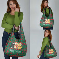 Cat Meowy Christmas Grocery Bag Xmas Holiday Patterns - Wonder Print Shop