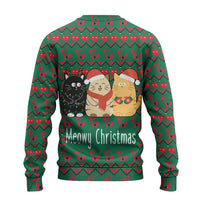 Cat Meowy Christmas Ugly Christmas Sweater Xmas Holiday Patterns - Wonder Print Shop