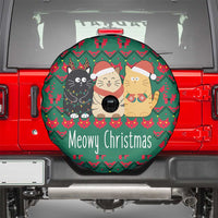 Cat Meowy Christmas Spare Tire Cover Xmas Holiday Patterns - Wonder Print Shop