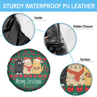 Cat Meowy Christmas Spare Tire Cover Xmas Holiday Patterns - Wonder Print Shop