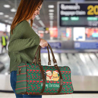 Cat Meowy Christmas Travel Bag Xmas Holiday Patterns - Wonder Print Shop