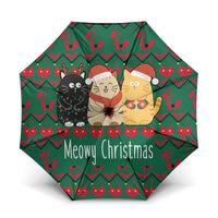 Cat Meowy Christmas Umbrella Xmas Holiday Patterns - Wonder Print Shop