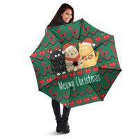 Cat Meowy Christmas Umbrella Xmas Holiday Patterns - Wonder Print Shop