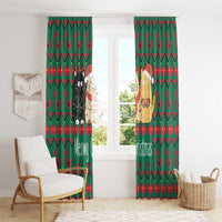 Cat Meowy Christmas Window Curtain Xmas Holiday Patterns - Wonder Print Shop