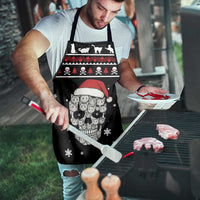 Cat Skull Santa Christmas Apron Xmas Holiday Patterns - Wonder Print Shop