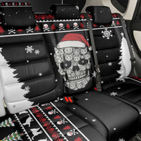 Cat Skull Santa Christmas Back Car Seat Cover Xmas Holiday Patterns - Wonder Print Shop