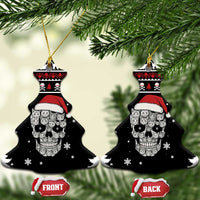 Cat Skull Santa Christmas Ceramic Ornament Xmas Holiday Patterns - Wonder Print Shop