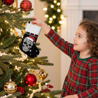 Cat Skull Santa Christmas Stocking Xmas Holiday Patterns - Wonder Print Shop