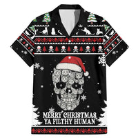 Cat Skull Santa Christmas Family Matching Mermaid Dress and Hawaiian Shirt Xmas Holiday Patterns - Wonder Print Shop