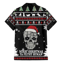 Cat Skull Santa Christmas Family Matching Mermaid Dress and Hawaiian Shirt Xmas Holiday Patterns - Wonder Print Shop