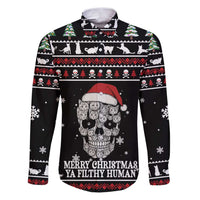 Cat Skull Santa Christmas Family Matching Puletasi and Hawaiian Shirt Xmas Holiday Patterns - Wonder Print Shop