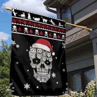 Cat Skull Santa Christmas Garden Flag Xmas Holiday Patterns - Wonder Print Shop