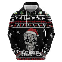 Cat Skull Santa Christmas Hoodie Xmas Holiday Patterns - Wonder Print Shop