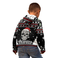 Cat Skull Santa Christmas Kid Hoodie Xmas Holiday Patterns - Wonder Print Shop