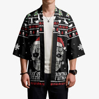 Cat Skull Santa Christmas Kimono Xmas Holiday Patterns - Wonder Print Shop